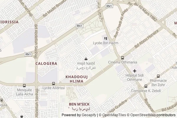 Carte du quartier casa-finance-city à Casablanca